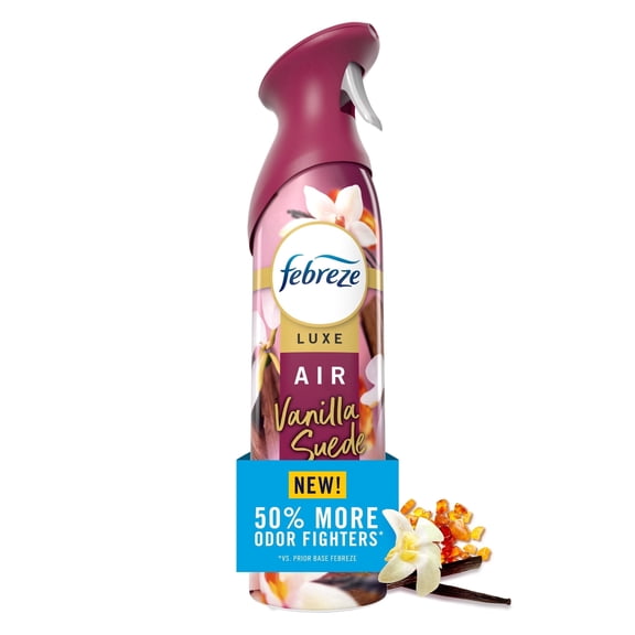 Febreze Air Mist Luxe Air Freshener Spray, Vanilla Suede Scent, 8.1oz