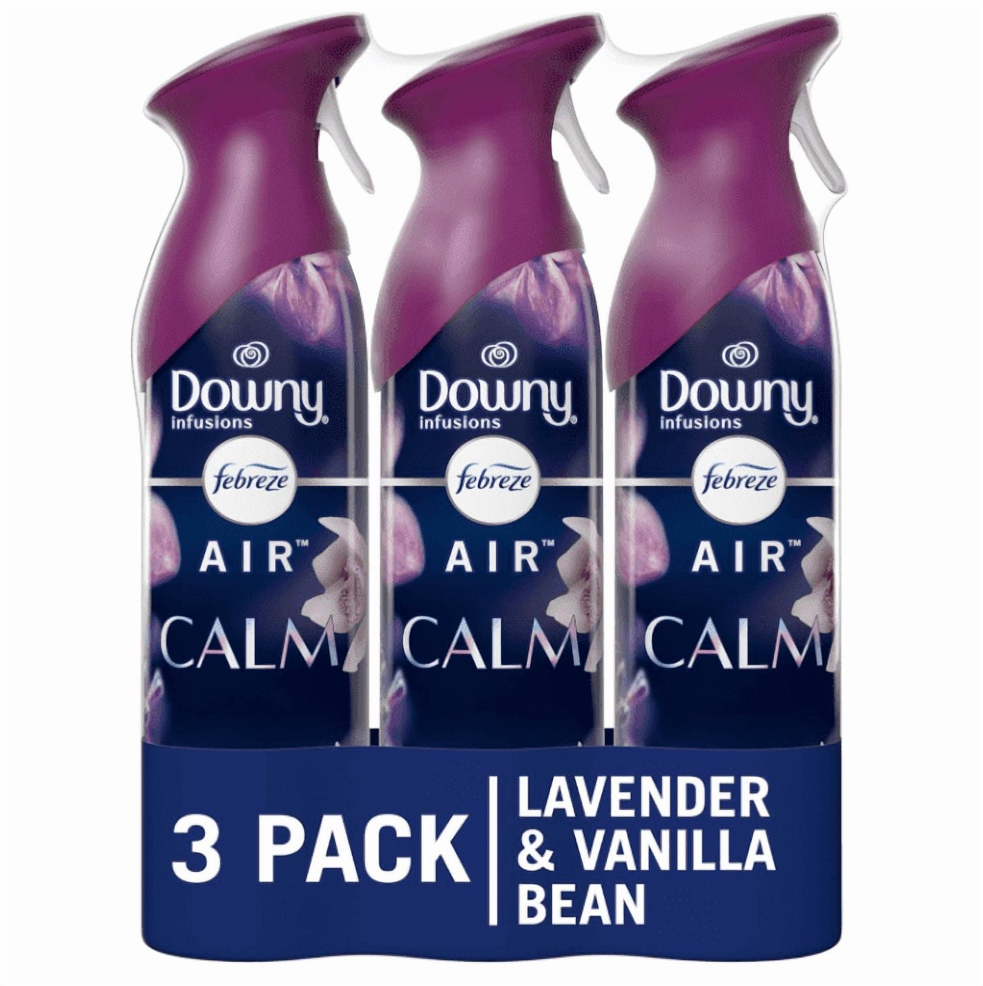Febreze Air Mist Odor-Fighting Air Freshener Downy Calm, 8.8 oz. Aerosol Can, 3 pack