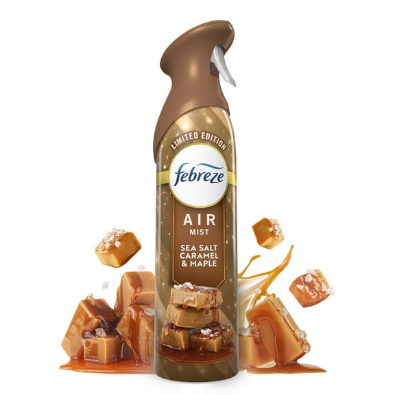 Febreze Air Mist, Odor-Fighting Air Freshener, Sea Salt Caramel & Maple, 8.8 oz. Aerosol Can