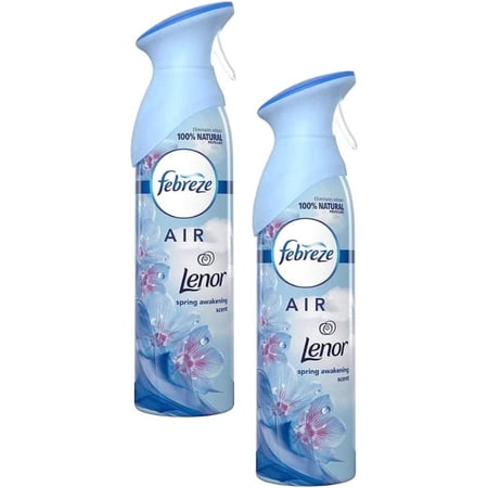Febreze Air Odor-Eliminating Air Freshener Spray For Strong Odor, Lenor, 300Ml 2 Packs