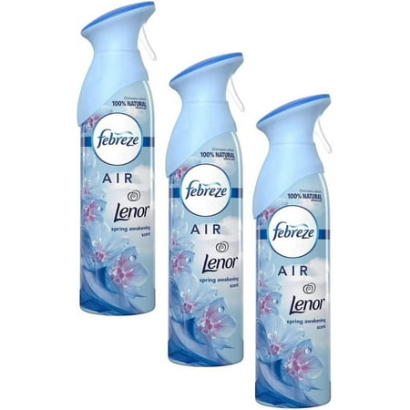 Febreze Air Odor-Eliminating Air Freshener Spray For Strong Odor, Lenor, 300Ml 3 Packs