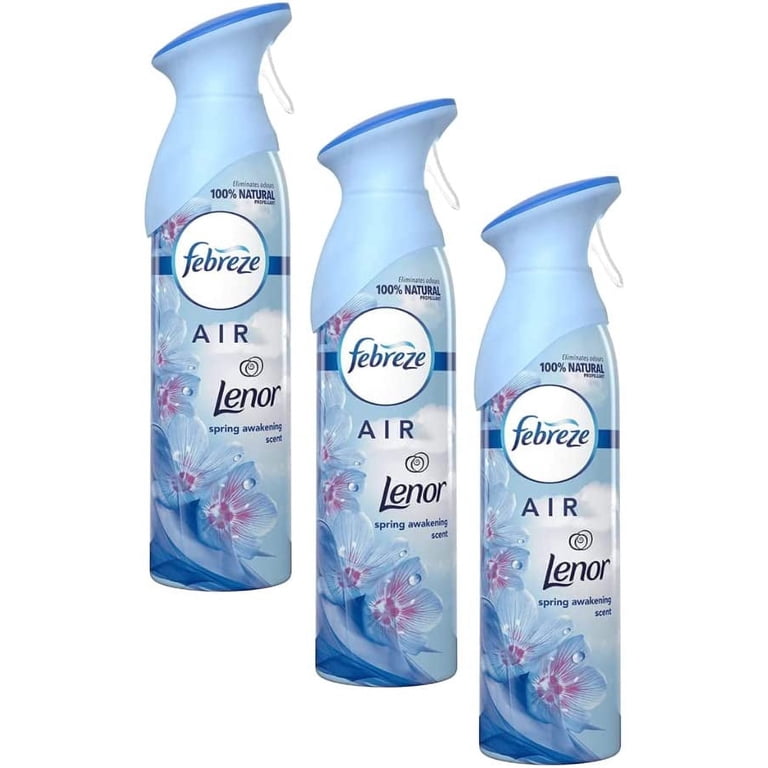 Febreze Air Odor-Eliminating Air Freshener Spray For Strong Odor, Lenor, 300Ml 3 Packs