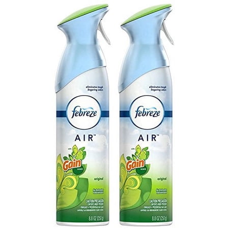 Febreze Air Refresher, Gain Original Scent with New OdorClear Technology, 8.8 Oz, Pack of 2