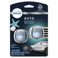 thumbnail image 1 of Febreze Auto Odor-Eliminating Car Freshener Vent Clip, Ocean Breeze, .06 oz, 2 Pack, 1 of 9