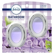 Febreze Bathroom Air Freshener, Small Spaces Odor-Fighting, Limited Edition, Lilac, 2 Count
