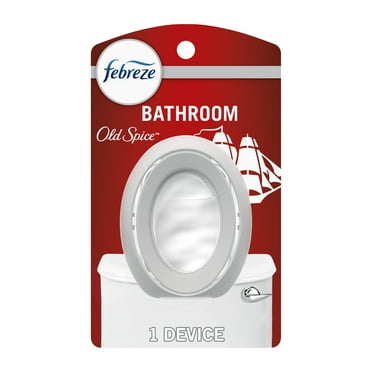 Febreze Bathroom Air Freshener, Small Spaces Odor-Fighting, Old Spice Scent, 1 Count