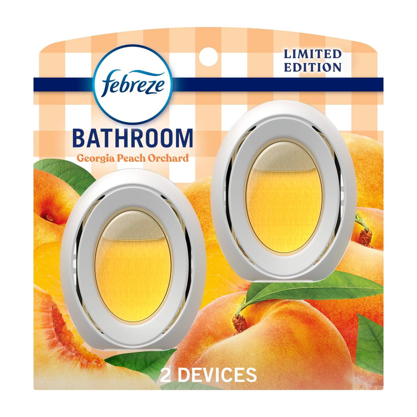 Febreze Bathroom Odor-Fighting Air Freshener - Georgia Peach Orchard 2 ct