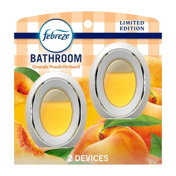 Febreze Bathroom Odor-Fighting Air Freshener - Georgia Peach Orchard 2 ct