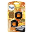 thumbnail image 1 of Febreze Car Air Freshener, Odor-Fighting Automotive Vent Clip, Tropical Blend Scent, 2 Count, 1 of 11