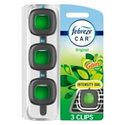 Febreze Car Air Freshener, Odor-Fighting Car Vent Clip, Gain Original, 3 Count
