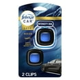 thumbnail image 1 of Febreze Car Air Freshener, Odor-Fighting Car Vent Clip, Ocean, 2 Count, 1 of 12