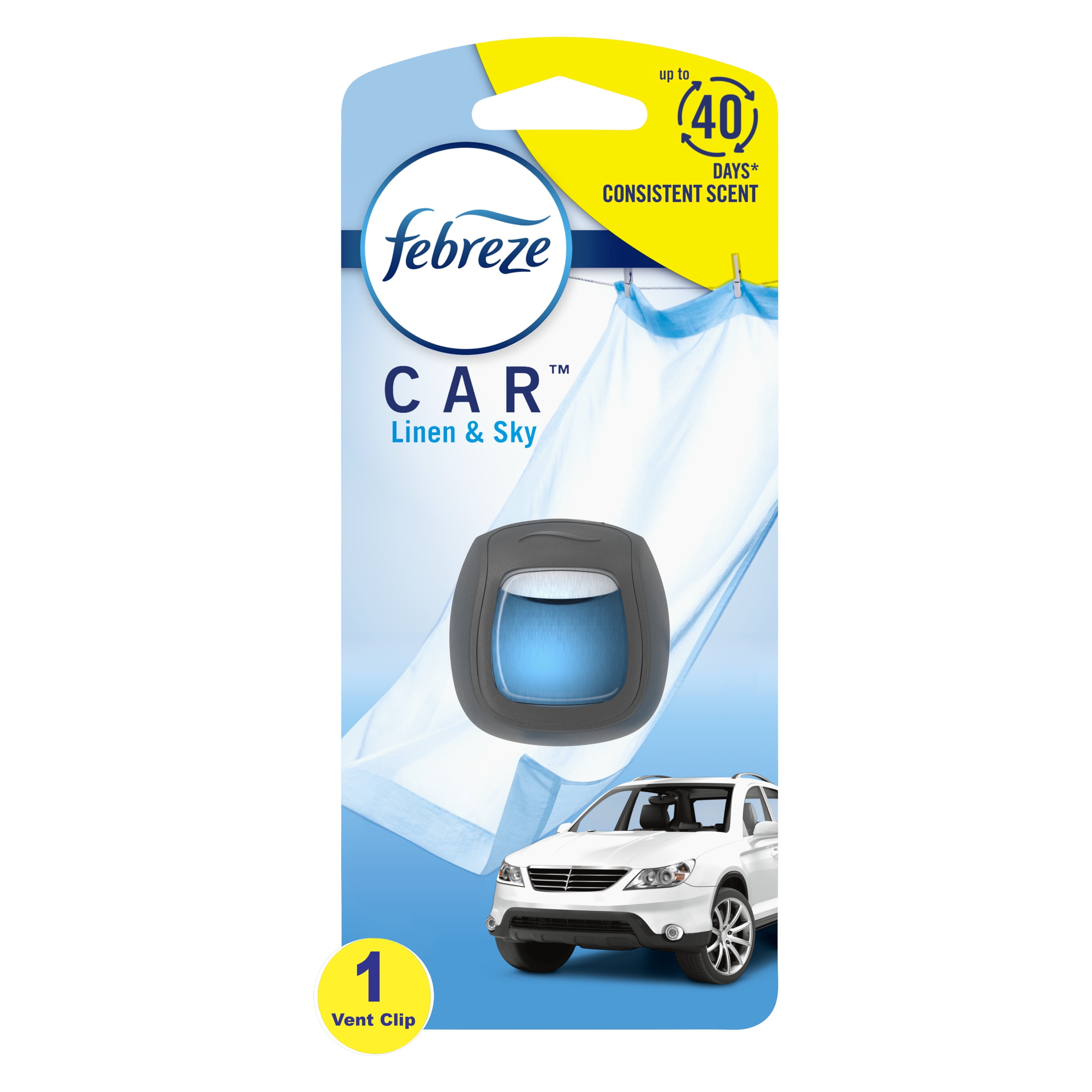 Febreze Car New Car Scent Vent Clip Auto Air Freshener, 0.06 oz - City  Market