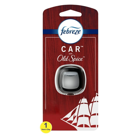 Febreze Car Air Freshener Vent Clip, Original Old Spice Scent, 1 Ct