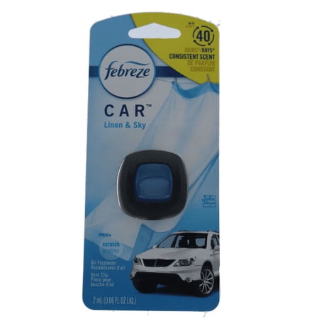 Febreze Car Frshnr Vent 0.06 Oz Linen&amp;Sky - 1 count only