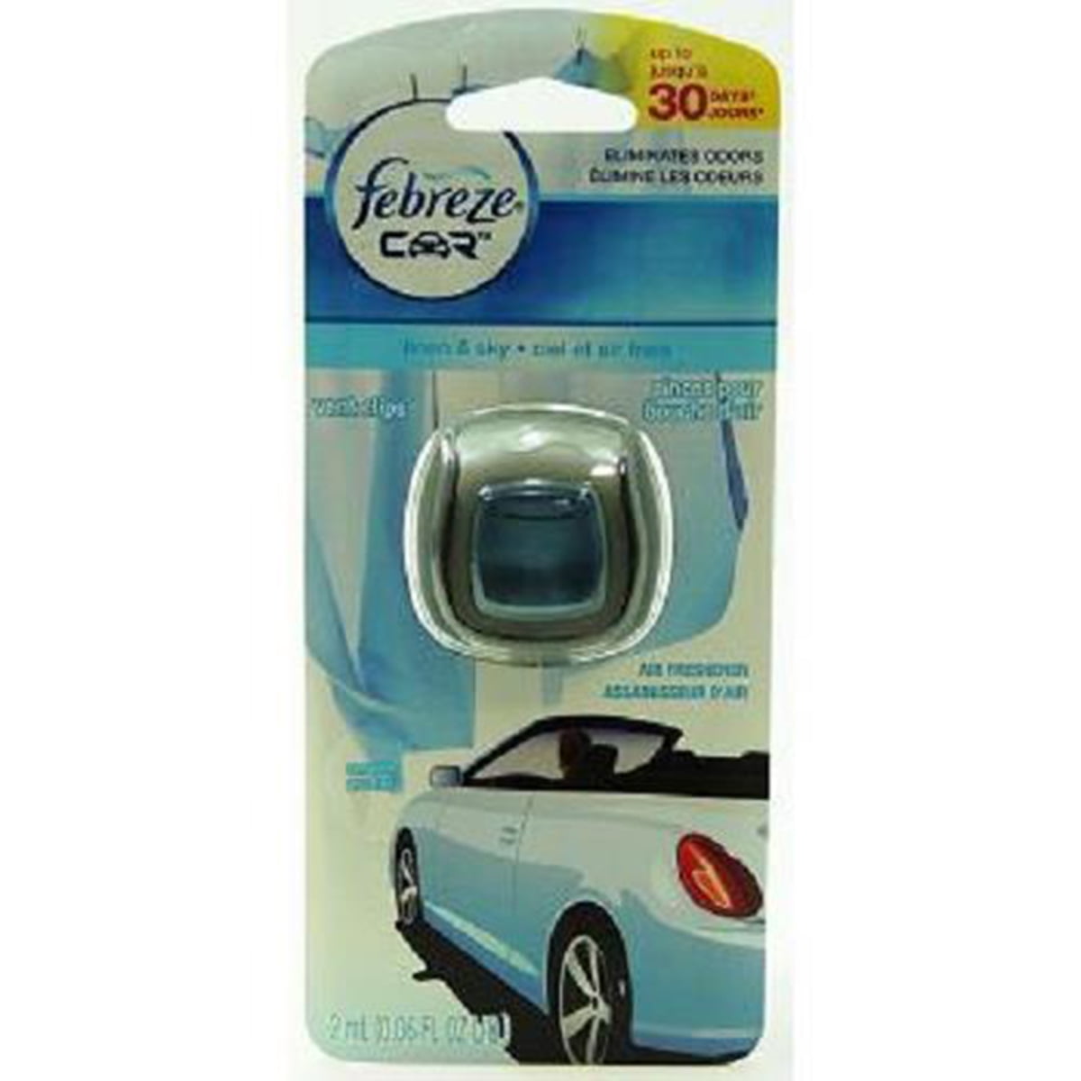 Febreze , Car Vent Clip Linen & Sky , Count 1 (0.06 oz ) Auto Air