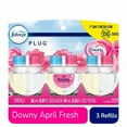 thumbnail image 1 of Febreze Downy April Fresh Odor-Eliminating Fade Defy PLUG Air Freshener Oil Refills - 0.87 oz - 2 pk, 1 of 5