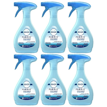 Febreze Extra Strength Fabric Refresher Original 16.9 oz Spray, 6 Pack
