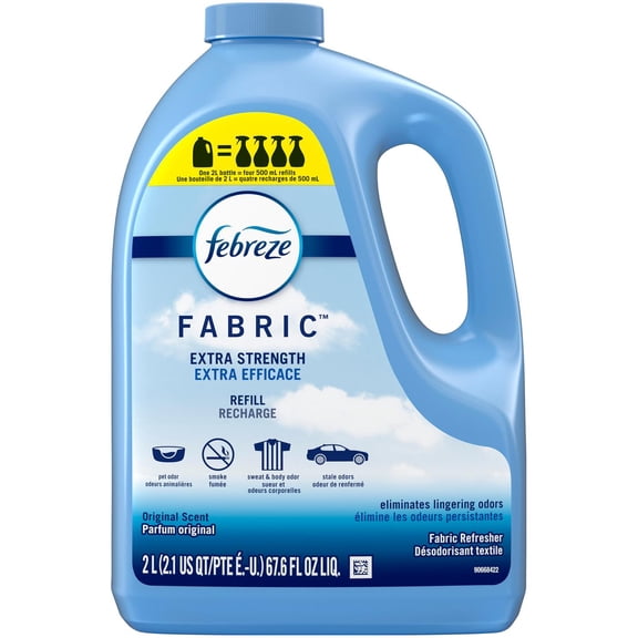 2X - Febreze Extra Strength Original Scent Fabric Refresher Refill 67.6 oz