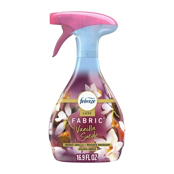 Febreze Fabric Spray Air Freshener, Odor-Fighting Fabric Refresher, Vanilla Suede Scent, 16.9 fl oz