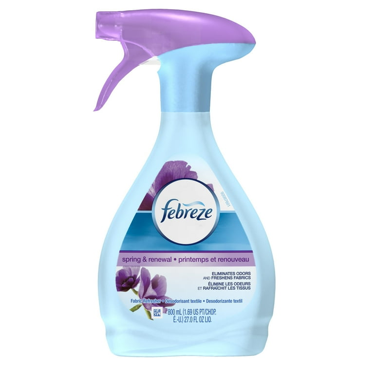 FABRIC Refresher/Odor Eliminator, Spring and Renewal, 27 oz Spray Bottle, 4/Carton FABRIC Refresher/Odor Eliminator, Spring and Renewal, 27 oz Spray Bottle, 4/Carton