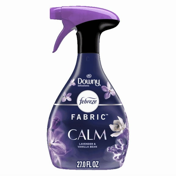 Febreze Fabric Spray Air Freshener, Odor-Fighting Fabric Refresher, Downy Calm, 27 fl oz (4 Pack)