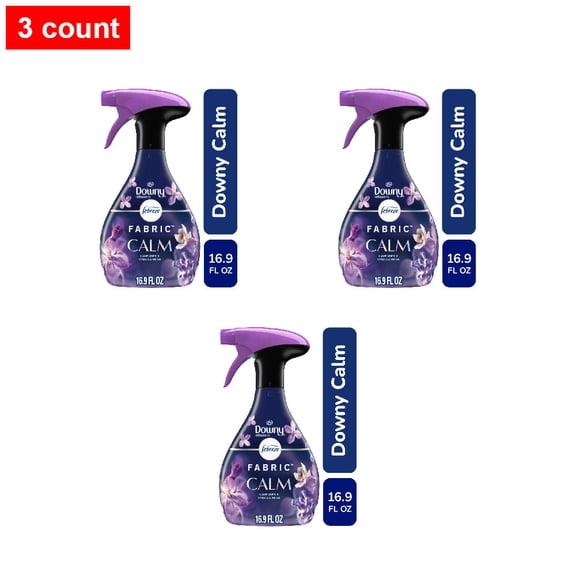 Febreze Fabric Spray Air Freshener Odor-Fighting Fabric Refresher Downy Calm Scent 16.9 fl oz - 3 count