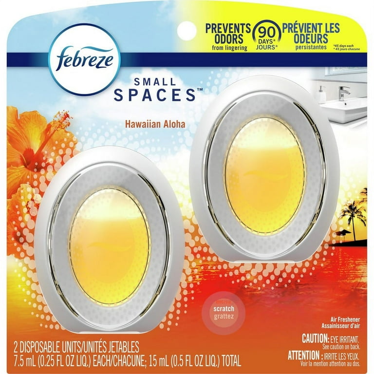 Febreze Hawaiian Small Spaces - Liquid - 25 fl oz (0.8 quart) - Hawaiian Aloha - 45 Day - 2 / Pack Febreze Hawaiian Small Spaces - Liquid - 25 fl oz (0.8 quart) - Hawaiian Aloha - 45 Day - 2 / Pack