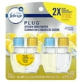thumbnail image 1 of Febreze Kitchen Fade Defy Plug Air Freshener Fresh Lemon Scent - 2pk, 1 of 10