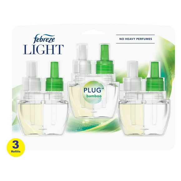 Febreze LIGHT Fade Defy Plug Air Freshener - Bamboo - 0.87 fl oz