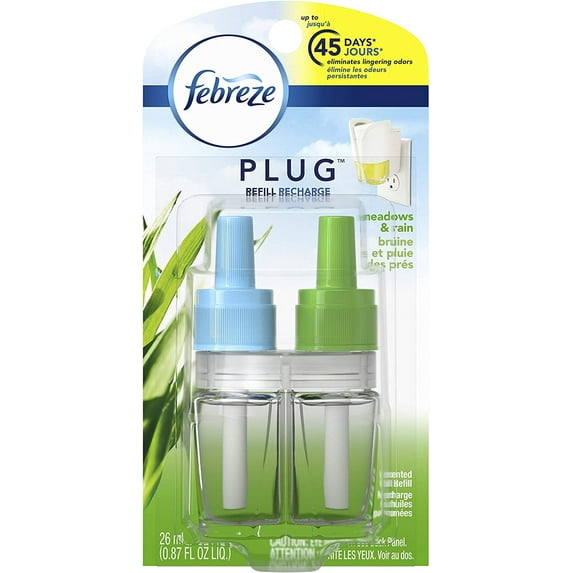 Febreze NOTICEables Pluggable Refill, Meadows & Rain, 0.9 Oz