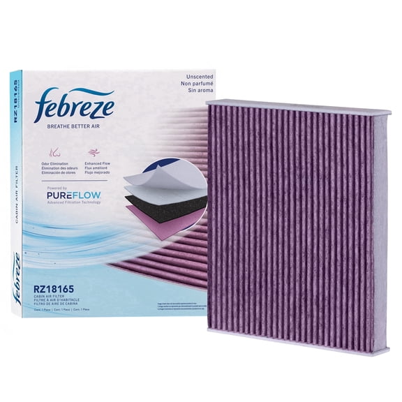 Febreze Odor Control Cabin Air Filter by PUREFLOW RZ18165 Fits 2011-2016 Porsche Panamera 3.6L; 2012-2018 Panamera 3.0L; 2010-2016 Panamera 4.8L