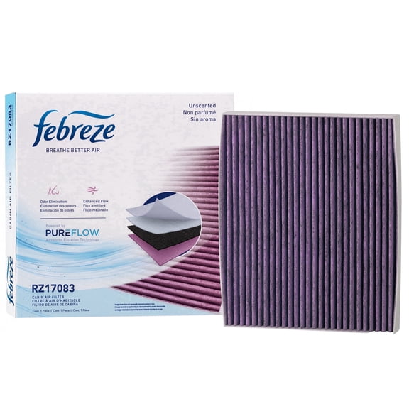 Febreze Odor Control Cabin Air Filter by PUREFLOW RZ17083 Fits 2019-2023 Hyundai Kona Electric; 2020-2022 Ioniq 1.6L; 2020-2021 Ioniq