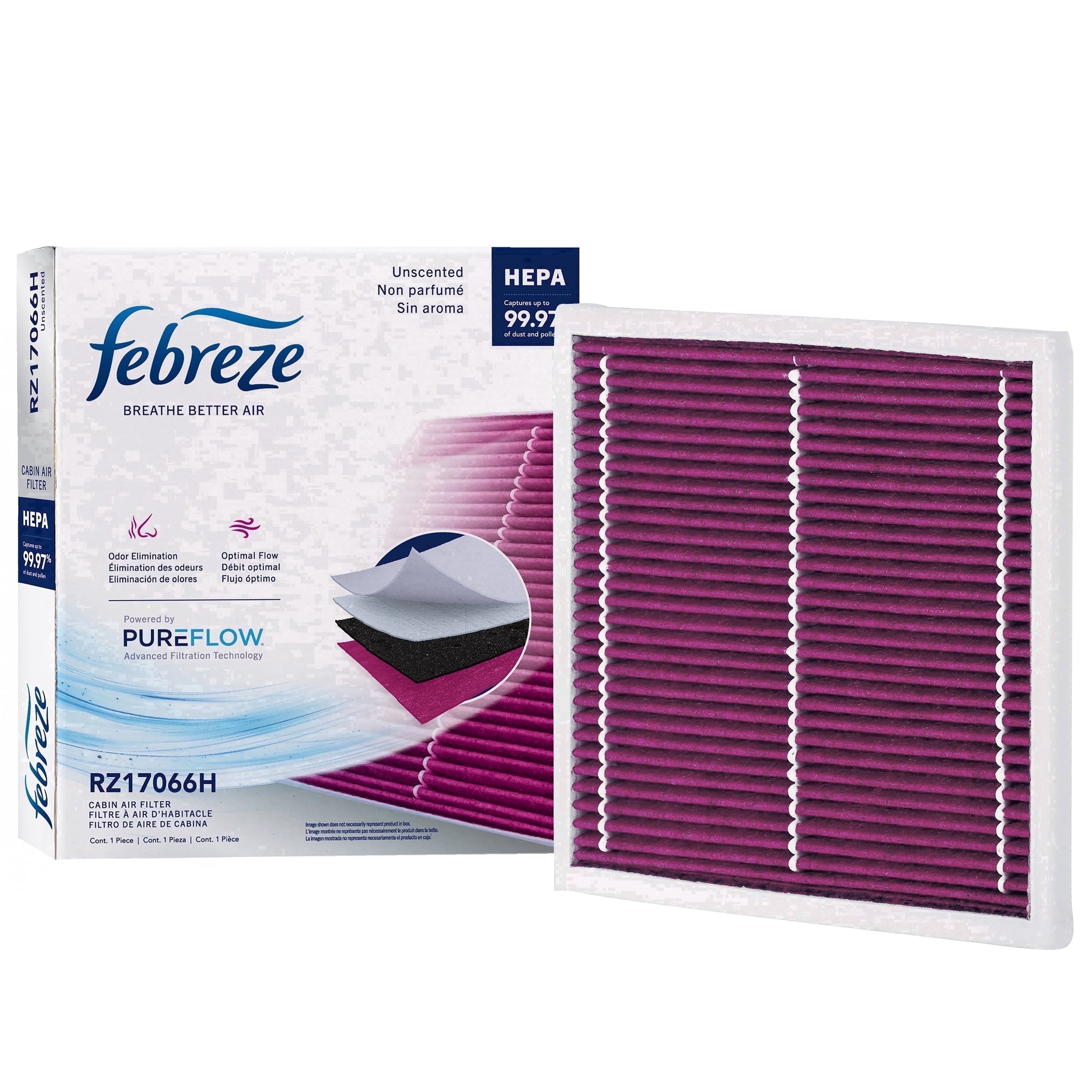 Febreze Odor Control Cabin Air Filter by PUREFLOW RZ17066 Fits