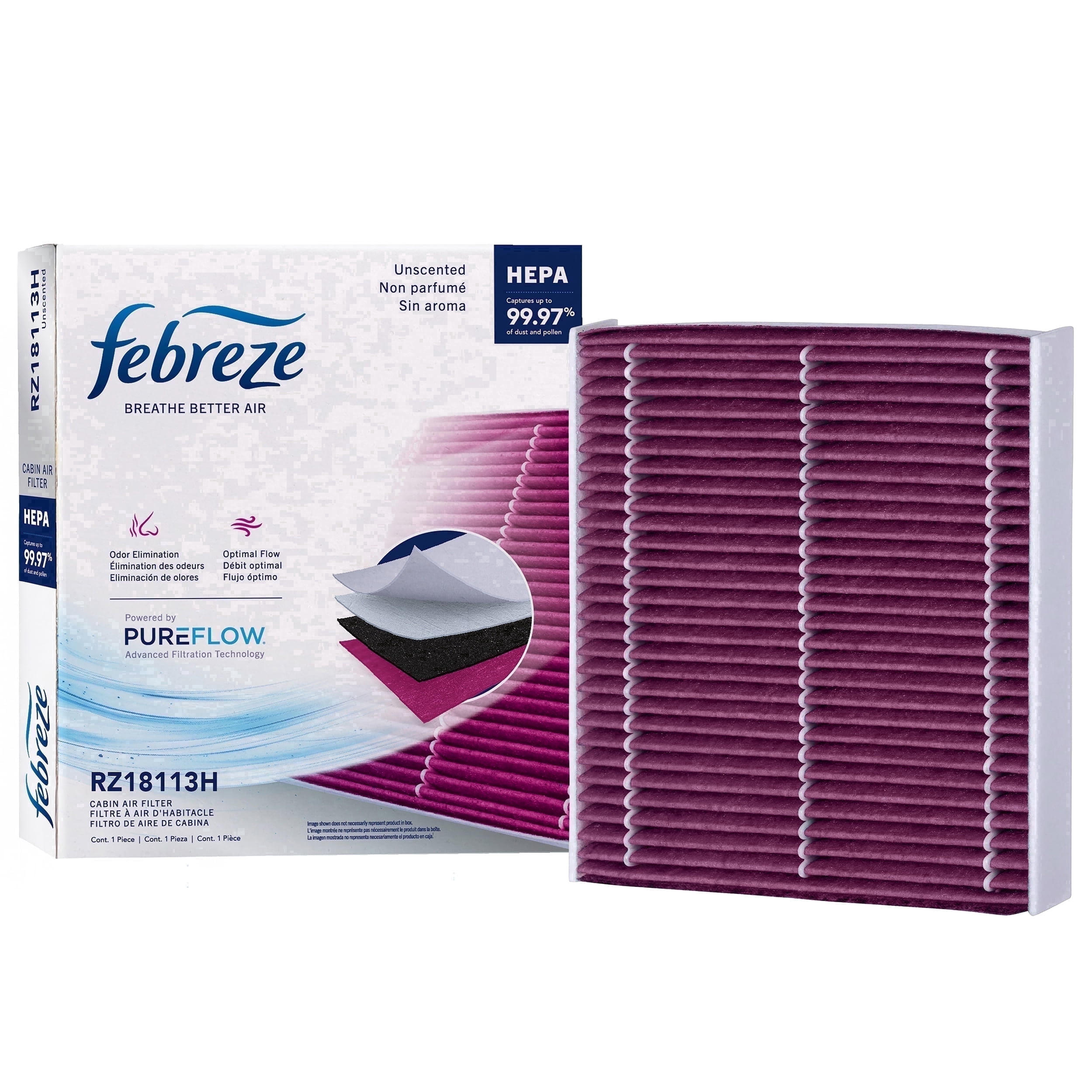 Febreze Odor Control HEPA Cabin Air Filter by PUREFLOW RZ17052H