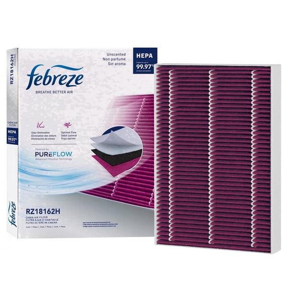 Febreze Odor Control HEPA Cabin Air Filter by PUREFLOW RZ18162H Fits 2018-2026 Audi Q5 2.0L, SQ5 3.0L, Lamborghini Urus 4.0L; 2017-2026 Q7 2.0L, 3.0L