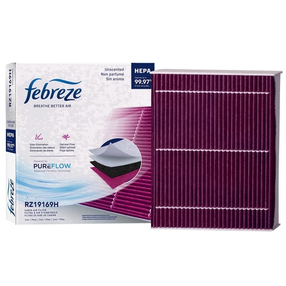 Febreze Odor Control HEPA Cabin Air Filter by PUREFLOW RZ19169H Fits 2020-2026 Ford Explorer 2.3L, 3.0L, Escape 1.5L, 2.0L, 2.5L, Police Interceptor Utility 3.0L, 3.3L, Lincoln Aviator 3.0L