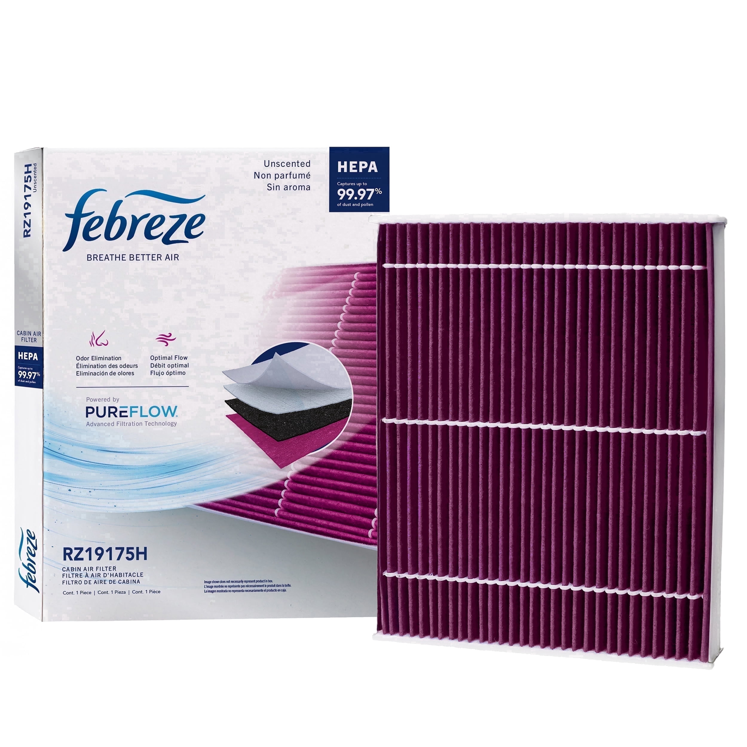 Febreze, HEPA Cabin Air Filter, Odor Control, Fits Ford Bronco