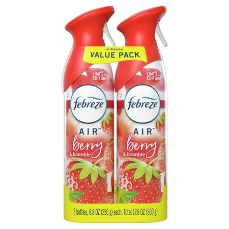 Febreze Odor-Eliminating Air Fresher Spray, Berry & Bramble, 2 ct