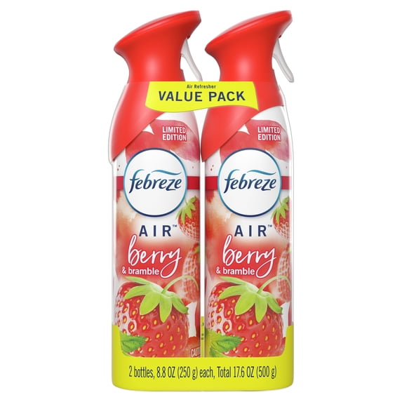 Febreze Odor-Eliminating Air Fresher Spray, Berry & Bramble, 2 ct