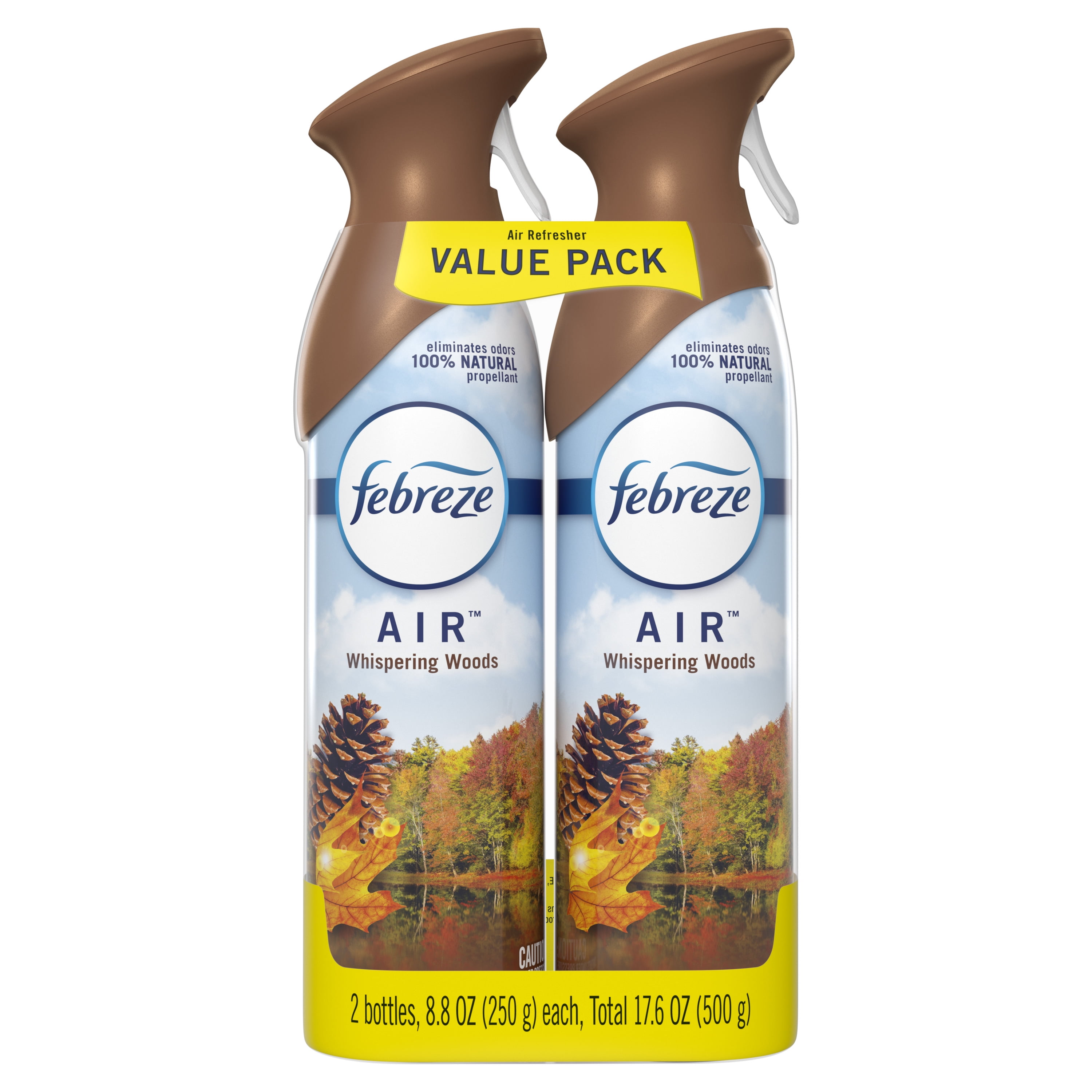 Febreze Odor Eliminating Air Fresher Spray Whispering Woods 2 ct