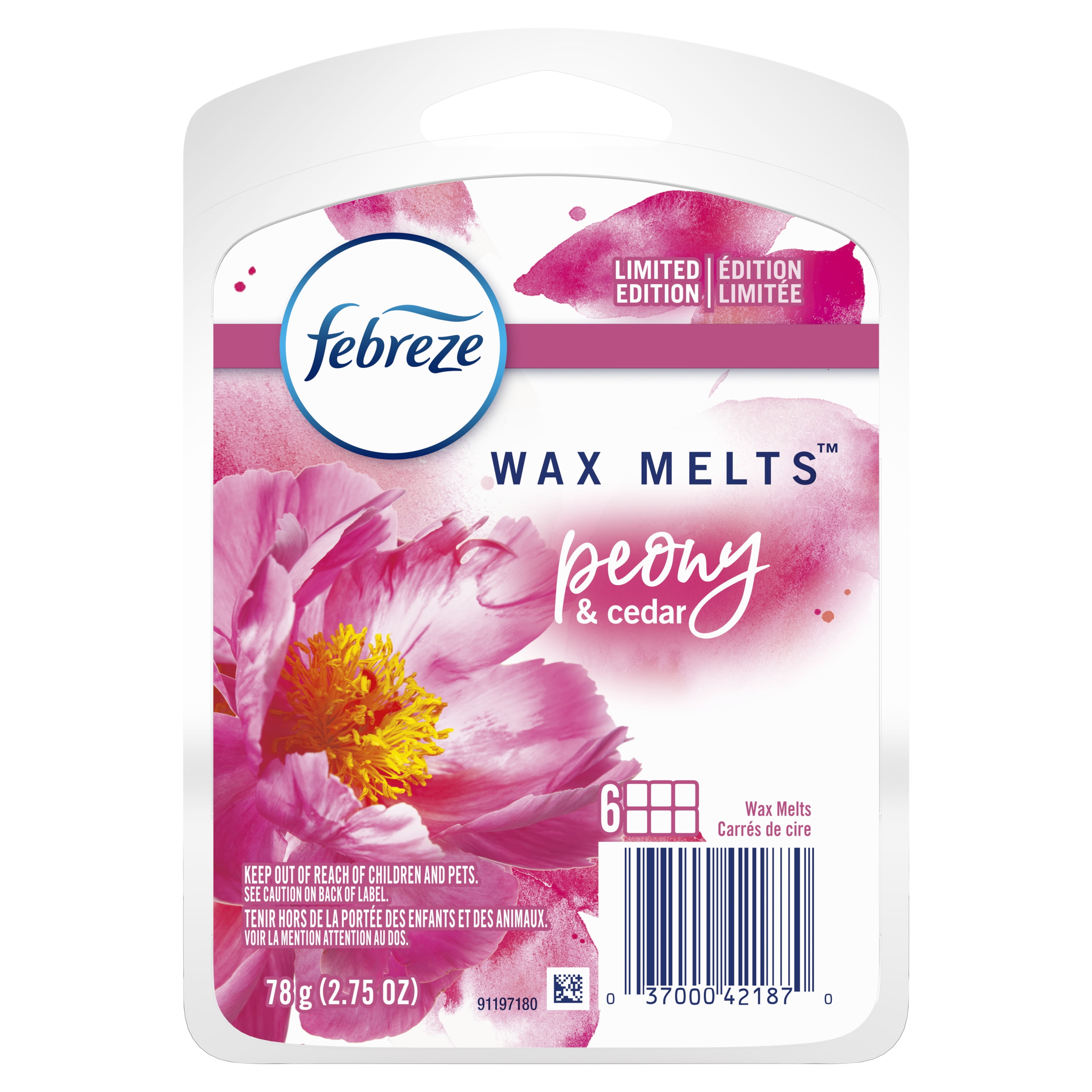 Febreze Wax Melts, with Downy Scent, April Fresh - 6 melts, 2.75 oz