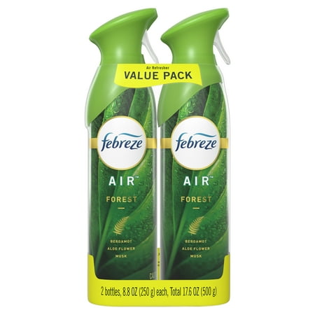 Febreze Odor-Fighting Air Freshener, Forest Scent, 2 ct, 8.8 oz each