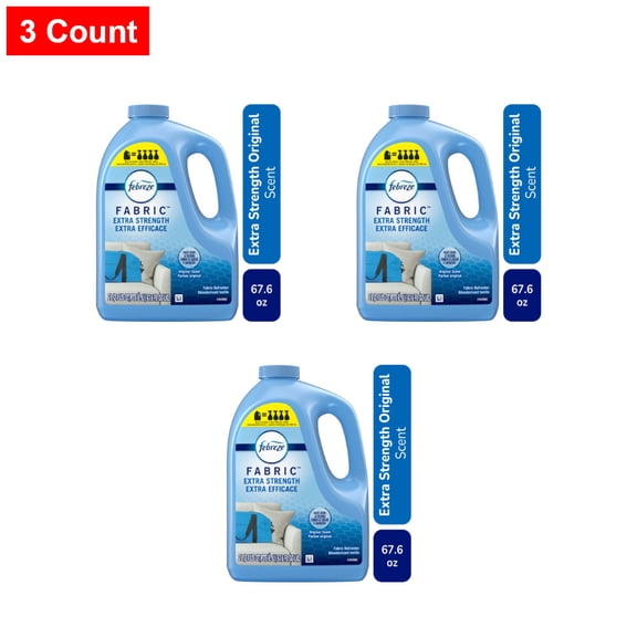 Febreze Odor-Fighting Fabric Refresher Extra Strength Original Refill 67.6 fl oz - 3 count