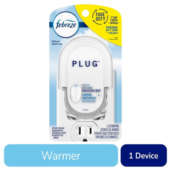 Febreze Odor Fighting Fade Defy PLUG?Air Freshener Warmer Device 1 ct - Pack of 1