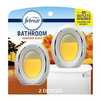Febreze Bathroom Air Freshener, Small Spaces Odor-Fighting, Hawaiian Aloha, 2 count