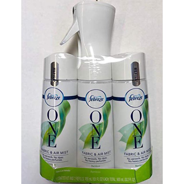 Febreze One Fabric & Air Mist 3Pk Bamboo Scent Fabric Freshener Air