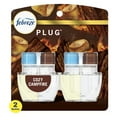 thumbnail image 1 of Febreze PLUG Air Freshener Cozy Campfire, .87 oz Oil Refill, 2 Count, 1 of 16