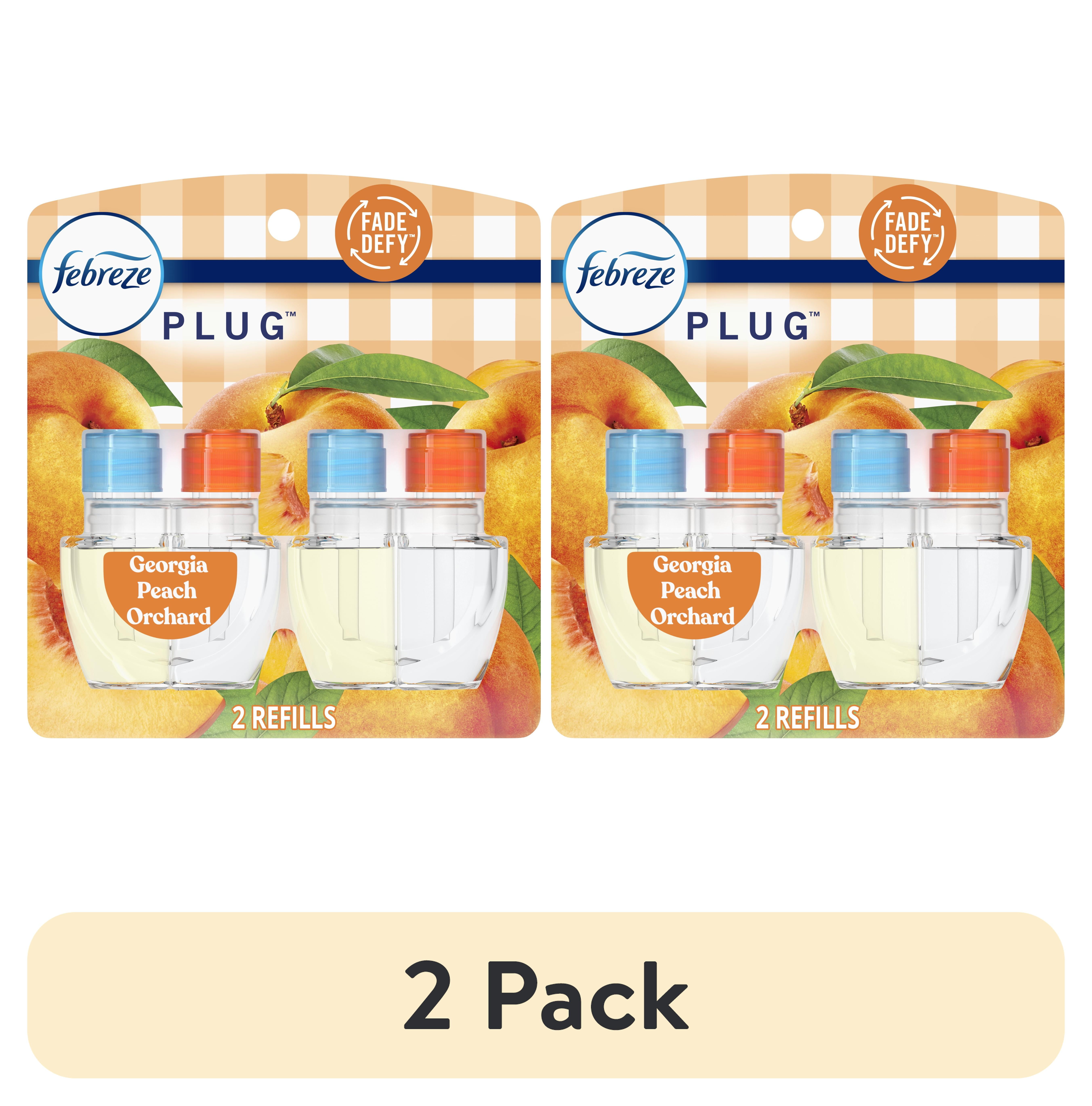 (2 pack) Febreze PLUG Refills Air Freshener, Peach Orchard