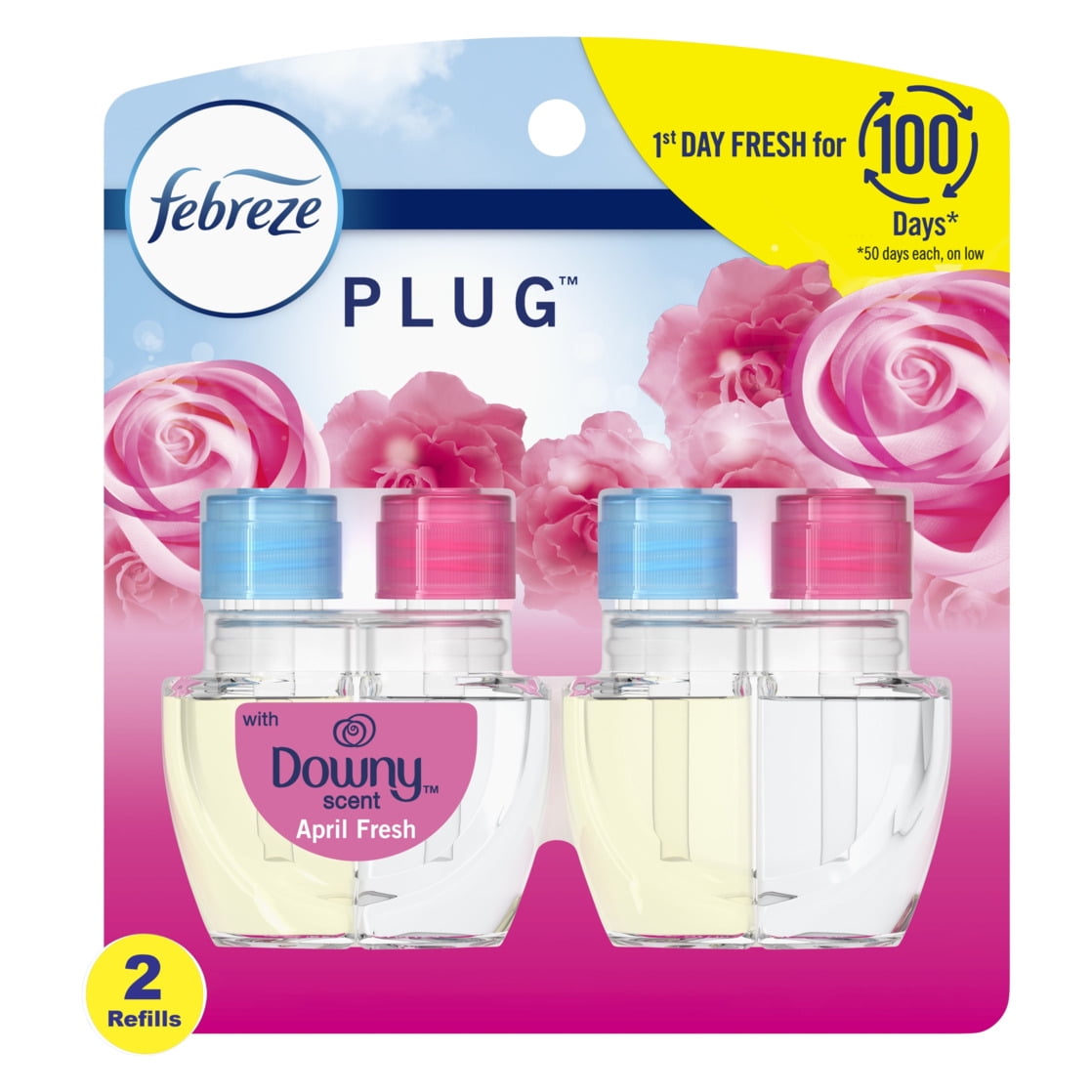 Febreze Plug In Air Freshener, Odor-Fighting Oil Refill,2 Refills