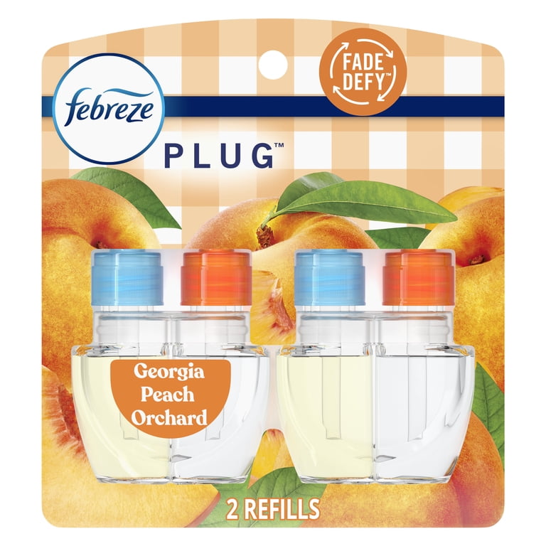 Febreze, Plug In Air Freshener, Georgia Peach Orchard, 2 Refills